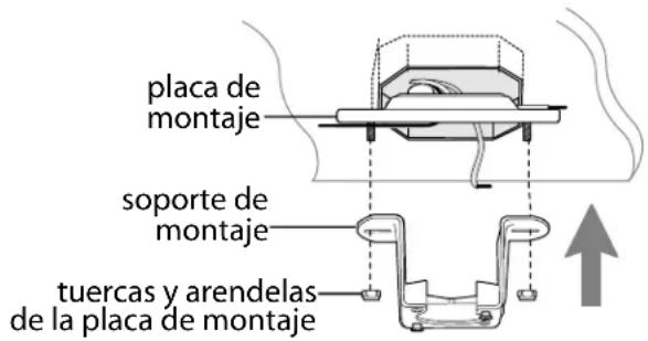 Craftmade PRT120 - Instalación de la placa de montaje y el soporte de montaje. (cont.) - 1