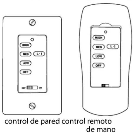 Craftmade WAT52 - Funcionamiento del control remoto. - 1