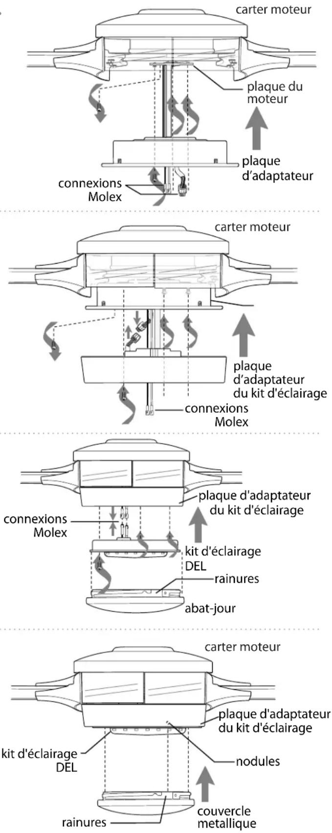 Craftmade PRT78 - Si vous souhaitez utiliser le ventilateur SANS kit - 1