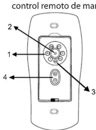 Craftmade PRT102 - Funcionamiento del control remoto/de pared. - 1