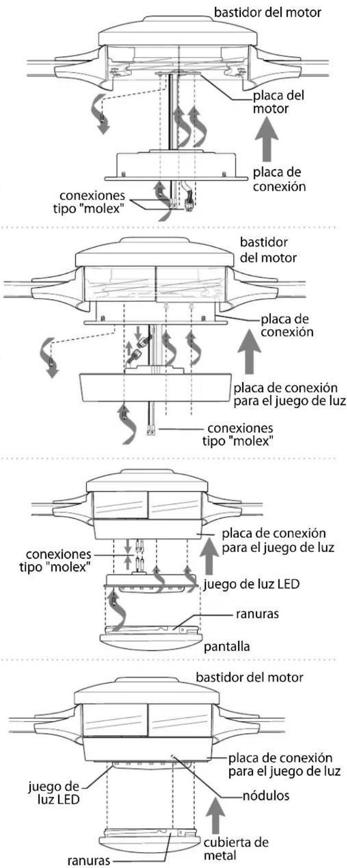 Craftmade PRT102 - Instalación del juego de luz. - 1