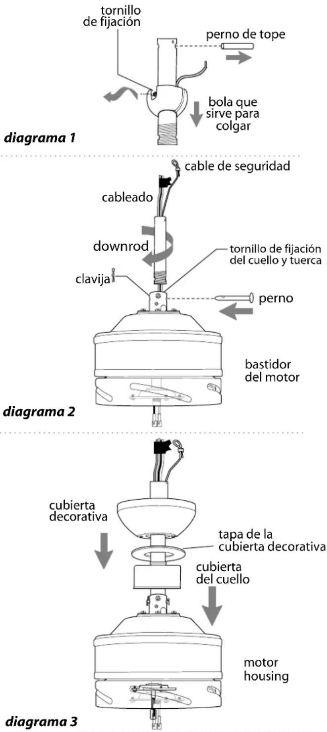 Craftmade GAR56 - Ensamblaje del ventilador. - 1