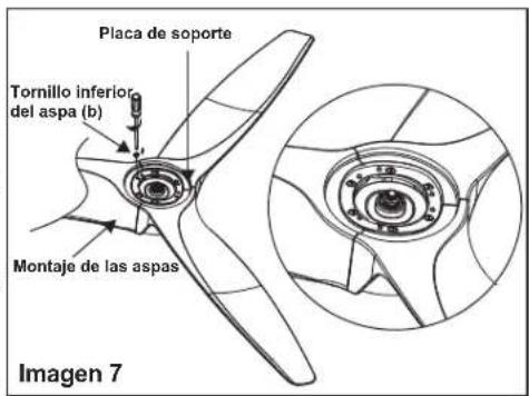Progress Lighting P250069 - Colocacion las aspas del ventilador - 2