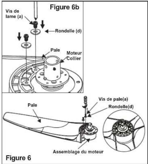 Progress Lighting P250069 - FIXATION DES PALES DU VENTILATEUR - 1