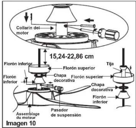 Progress Lighting P250069 - Colocacion las aspas del ventilador - 6