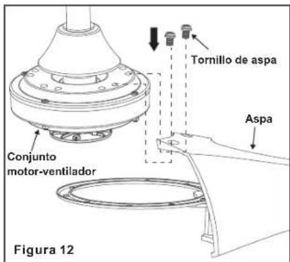 Progress Lighting P250059 - Instalacion de las Aspas - 2