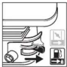 DEWALT DWPW61147 - Place the fuel valve lever in the ON position. - 1