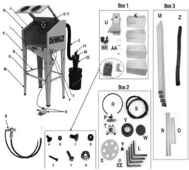 DEWALT DXCM009-0370 - Labeled Parts View - 1