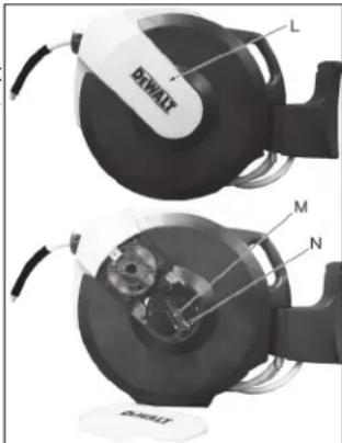 DEWALT DXCM024-0434 - RÉGLER LA TENSION DE RECUR - 1