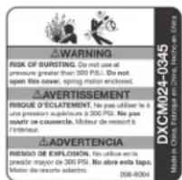 DEWALT DXCM024-0434 - INFORMACION DE SERVICIO - 1