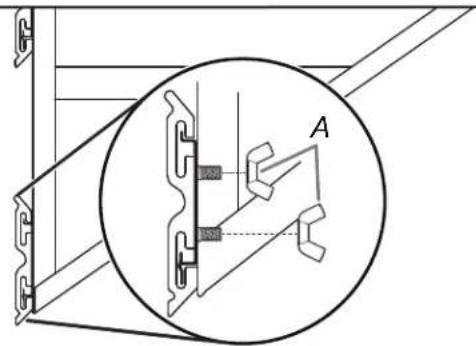 Gladiator GAGL30WSJW - Fasten the braces to the brackets - 1