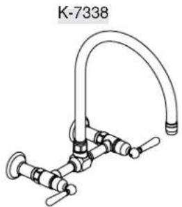 KOHLER HiRise K-7338 - Wall-Mount Kitchen Faucet - 1