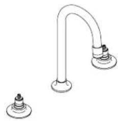 KOHLER Triton K-7313 - Widespread Lavatory Facuets - 2