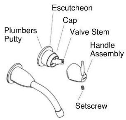 KOHLER Falling K-T195 - Install the Spout - 1