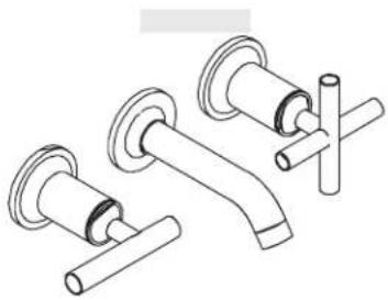 KOHLER Purist K-T14412 - Wall-Mount Lavatory Faucet Trim - 2