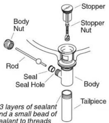 KOHLER K-6811 - Drain Installation-Style A - 1