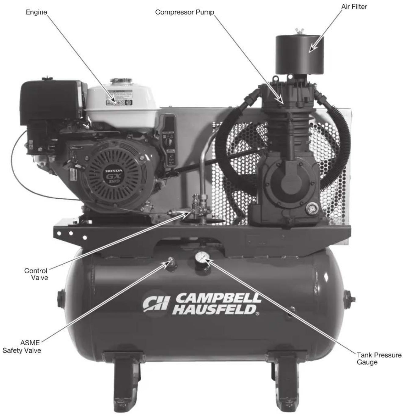 Campbell Hausfeld CE7003 - Getting To Know Your Compressor - 1