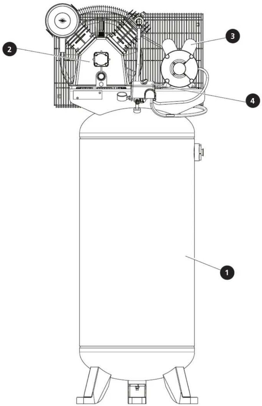 Campbell Hausfeld XC602100 - REPAIR PARTS ILLUSTRATION FOR CE5002 AND XC602100 - 1