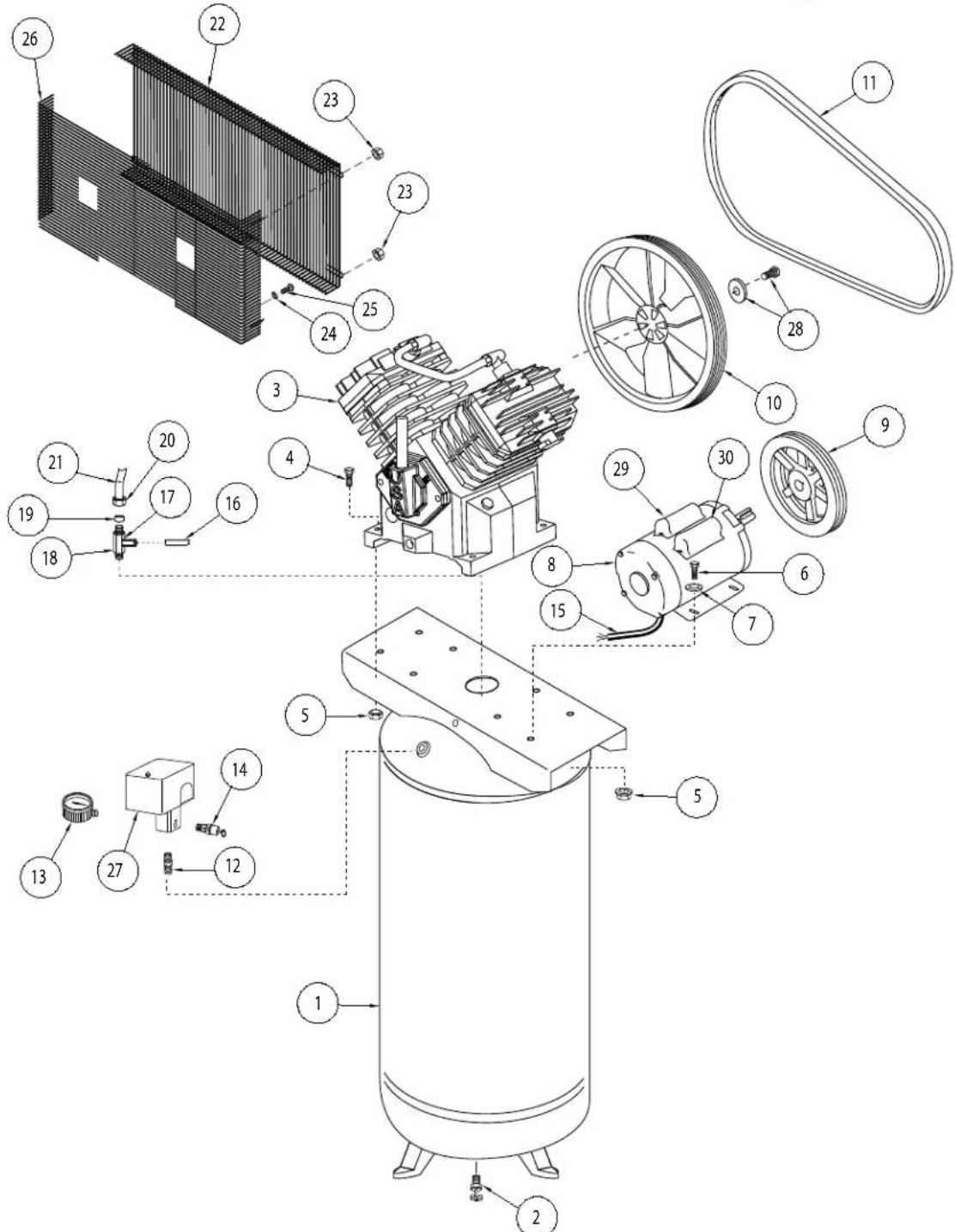 Campbell Hausfeld TQ3104 - Entreposage - 1