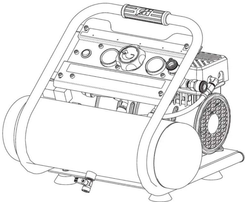 Campbell Hausfeld DC020500 - Compresseur d'air silencieux 7,57 l (2 gal) - 1