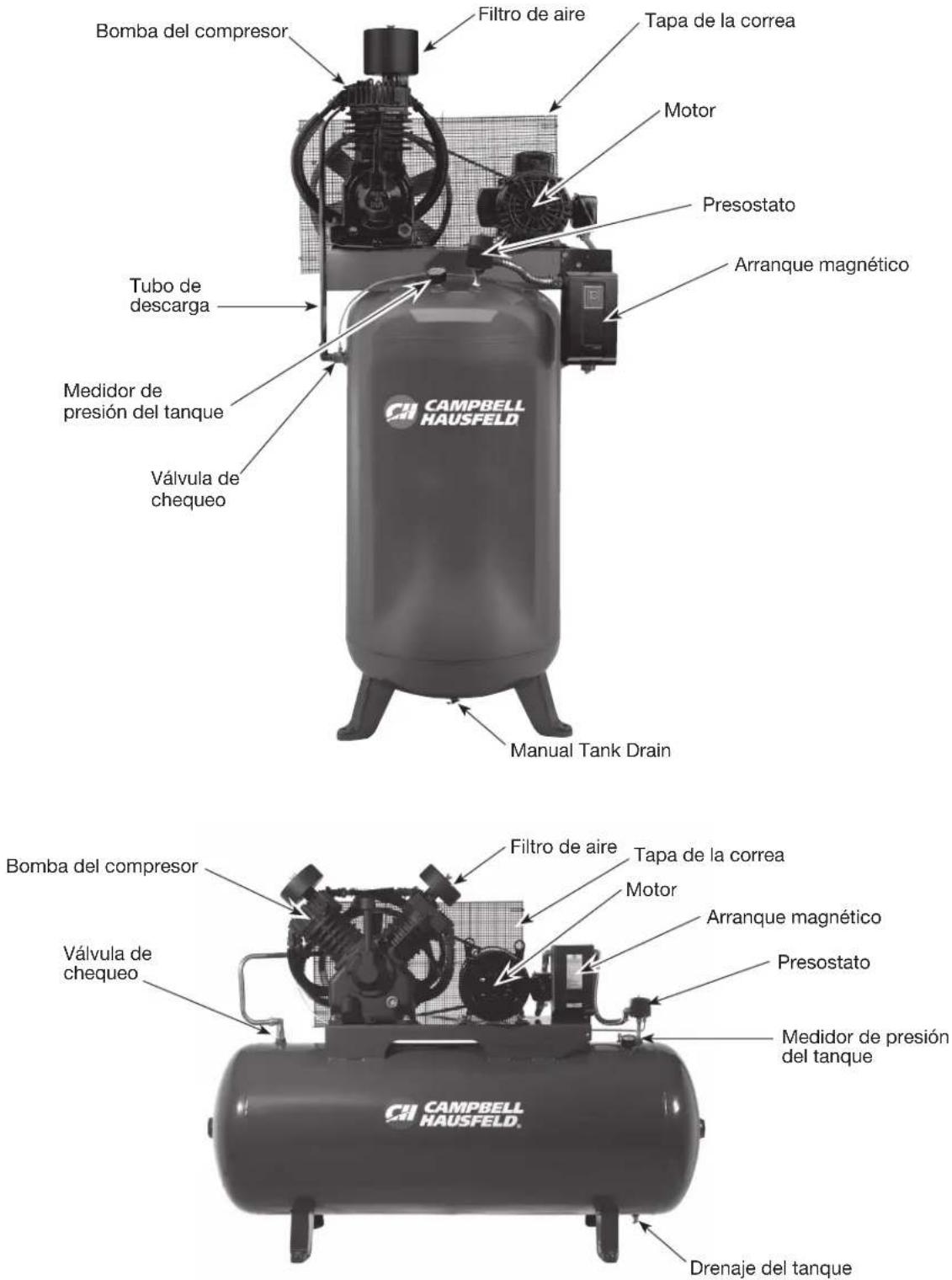 Campbell Hausfeld CE7051 - GuArde eStAS inStruCCioneS - no IAS deSeCHe - 1
