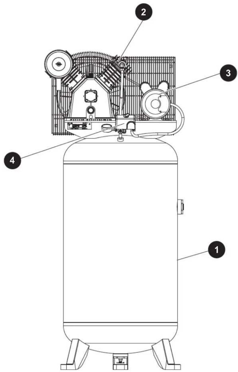 Campbell Hausfeld XC802100 - REPAIR PARTS ILLUSTRATION FOR CE5003 AND XC802100 - 1