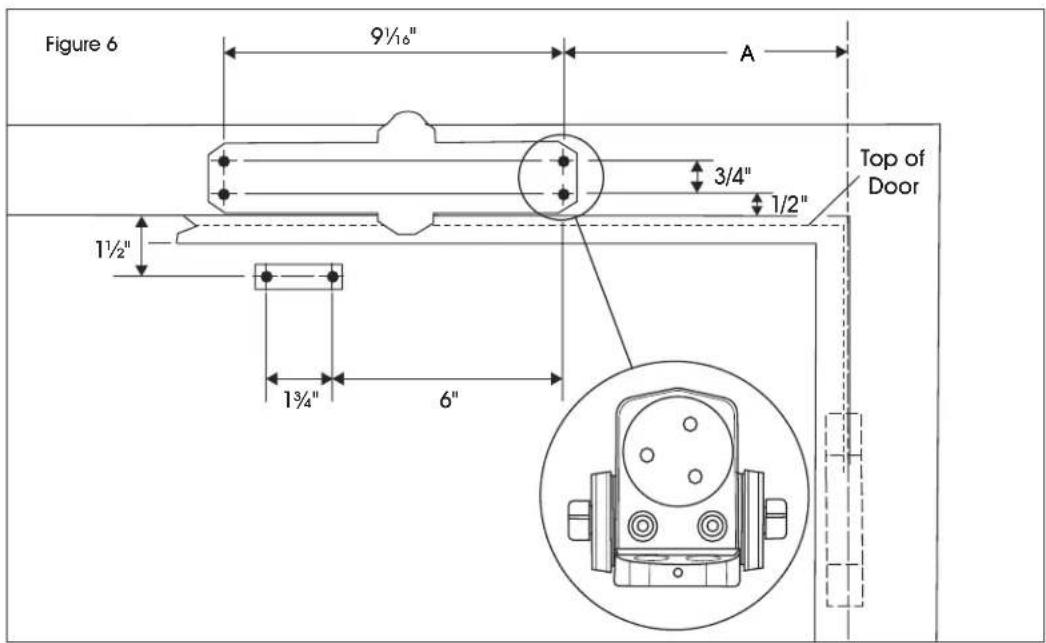 Uline H-11973 - TOP JAMB MOUNTING - 2