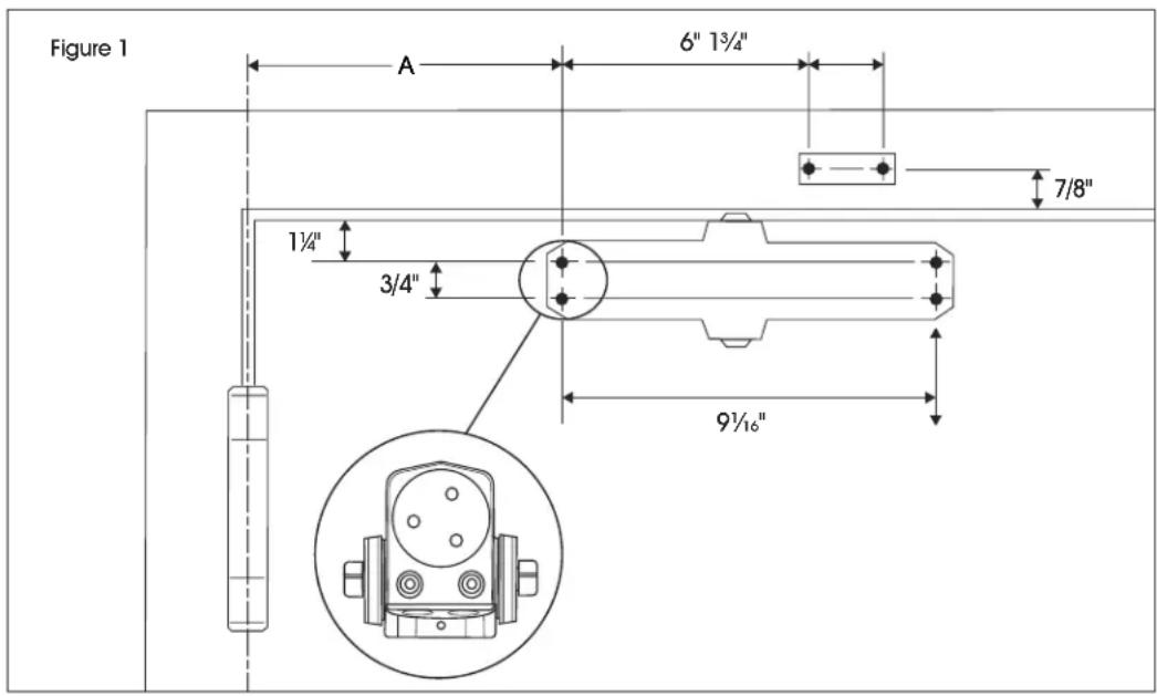 Uline H-11973 - PULL SIDE MOUNTING - 2