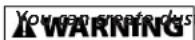 Campbell Hausfeld VT6290 - WARNING - 2