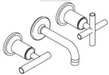 KOHLER Purist K-T14414 - Wall-Mount Lavatory Faucet Trim - 1
