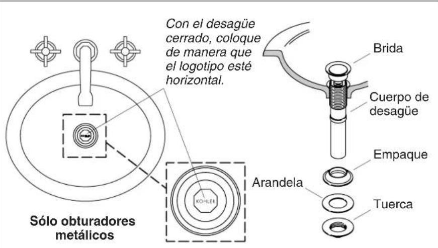 KOHLER Coralais K-15597 - Termine la instalación del desagüe automático (cont.) - 1