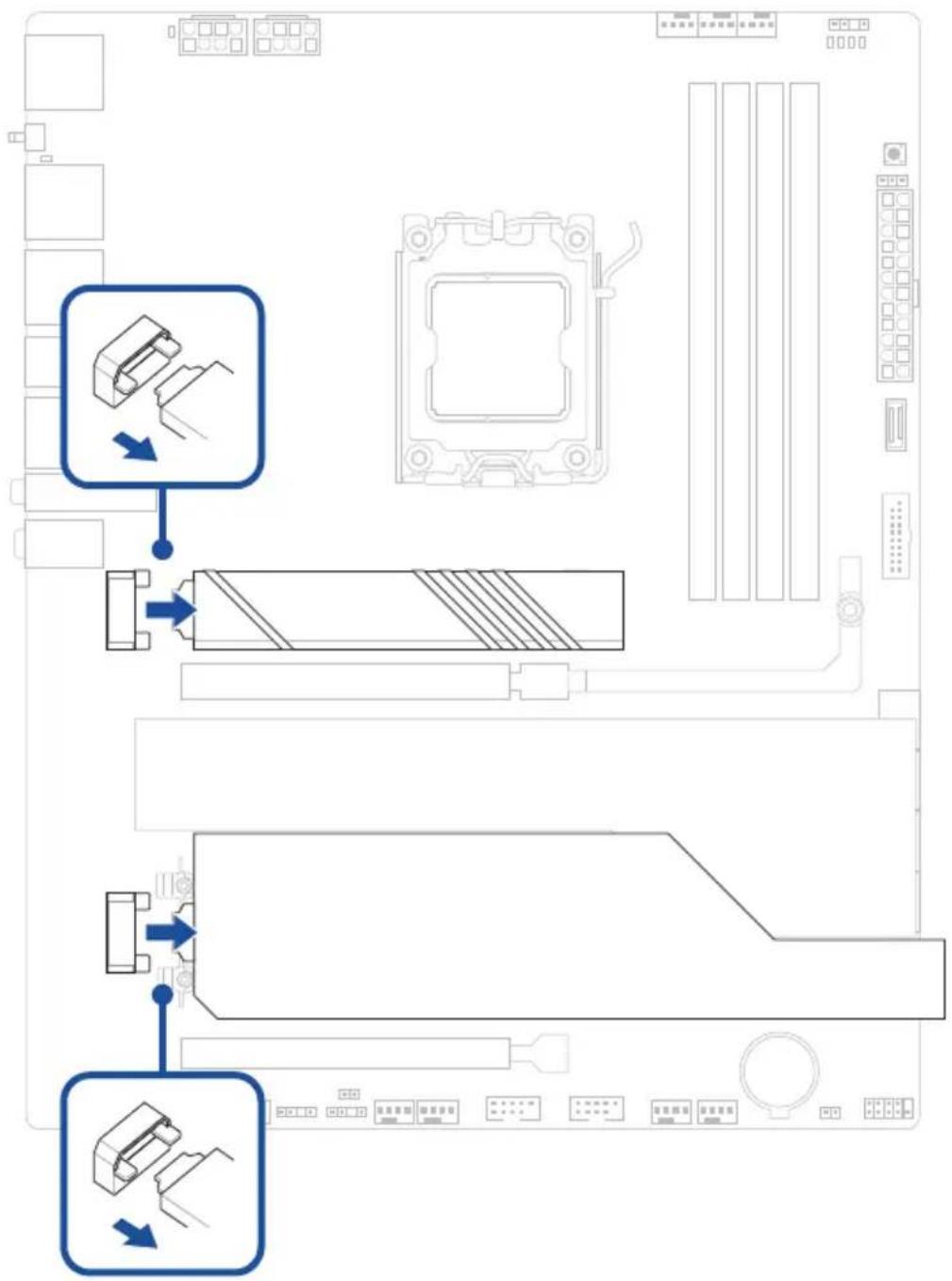ASUS ROG Strix X870E-H Gaming WIFI - Installer un module de mémoire - 4