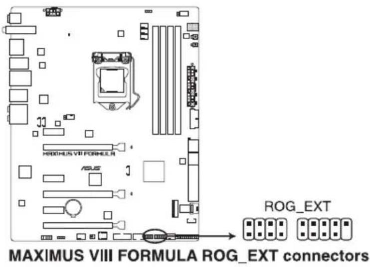 ASUS ROG Maximus VIII Formula - Connecteur d'extension ROG_EXT (18-1 pin ROG_EXT) - 1