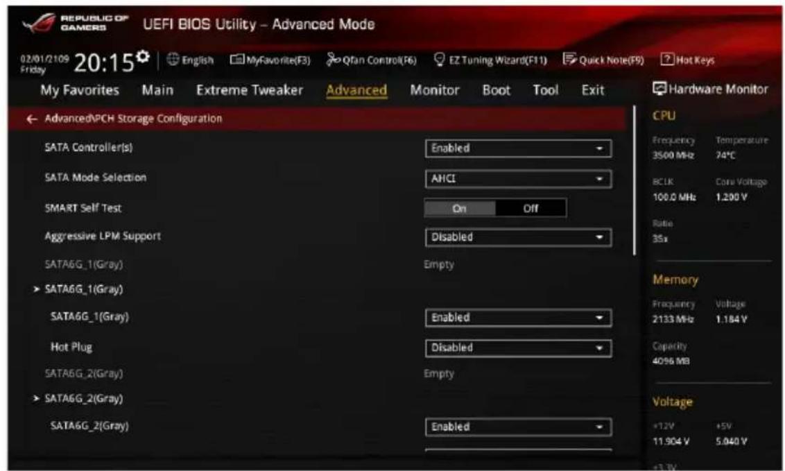 ASUS ROG Maximus VIII Formula - PCH Storage Configuration (Configuration de stockage de la puce PCH) - 1