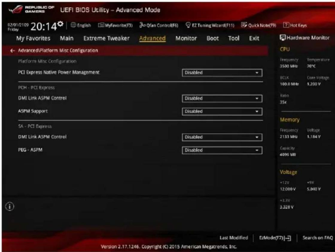 ASUS ROG Maximus VIII Formula - CPU C8 Report (Envoi de rapport C8) [Enabled] - 1