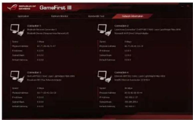 ASUS ROG Maximus VIII Formula - Utilisation des informations de réseau - 1