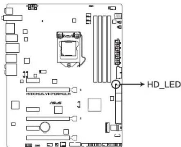 ASUS ROG Maximus VIII Formula - Temoin d'activité du disque dur (HD_LED) - 1