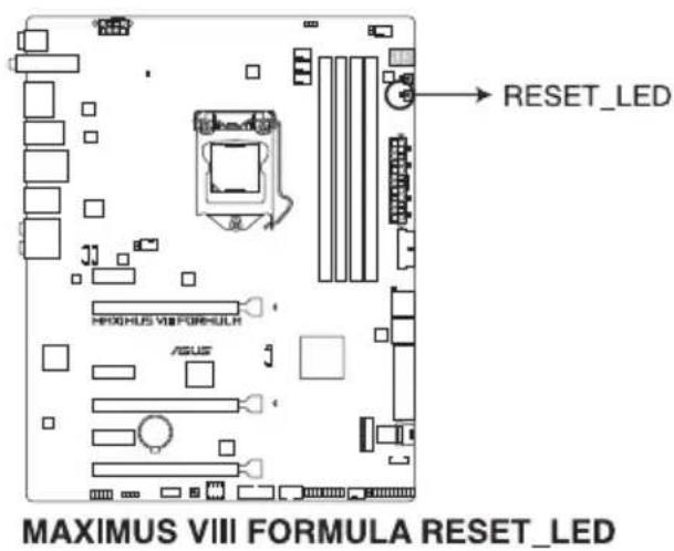 ASUS ROG Maximus VIII Formula - LED de réinitialisation (RESET_LED) - 1