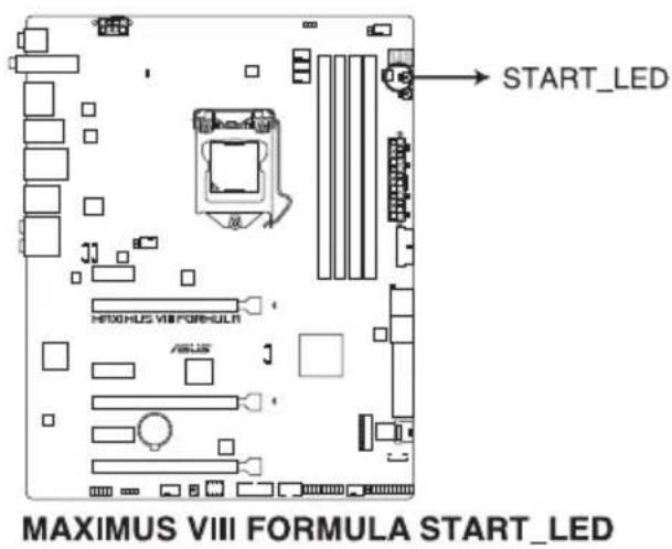 ASUS ROG Maximus VIII Formula - LED de démarrage (START_LED) - 1