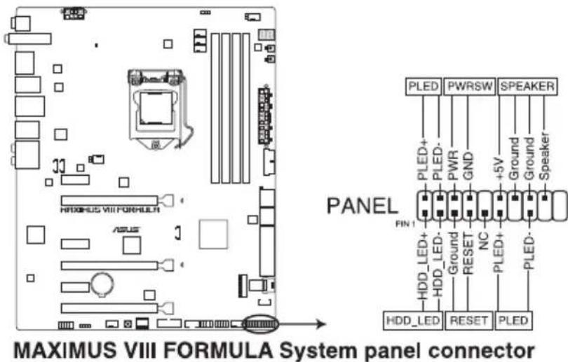 ASUS ROG Maximus VIII Formula - Connecteur panneau système (20-5 pin PANEL) - 1