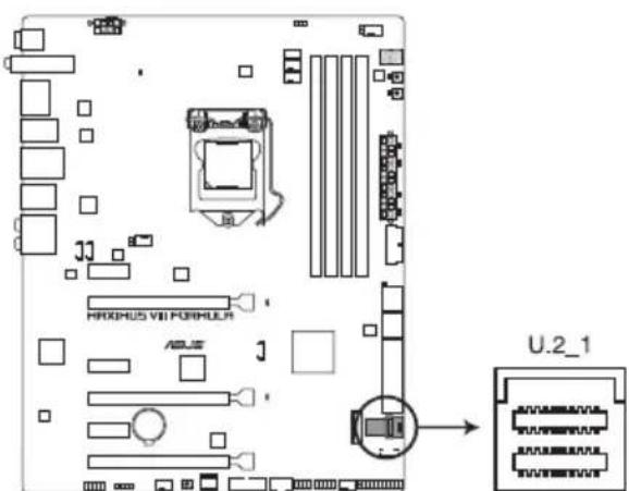 ASUS ROG Maximus VIII Formula - Connecteur U.2 (U.2_1) - 1