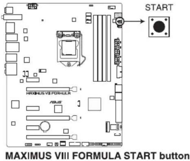 ASUS ROG Maximus VIII Formula - Bouton de mise sous tension - 1