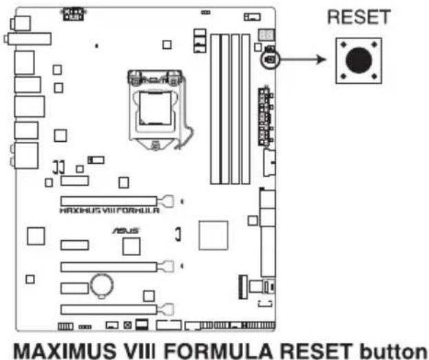 ASUS ROG Maximus VIII Formula - Bouton de réinitialisation (RESET) - 1
