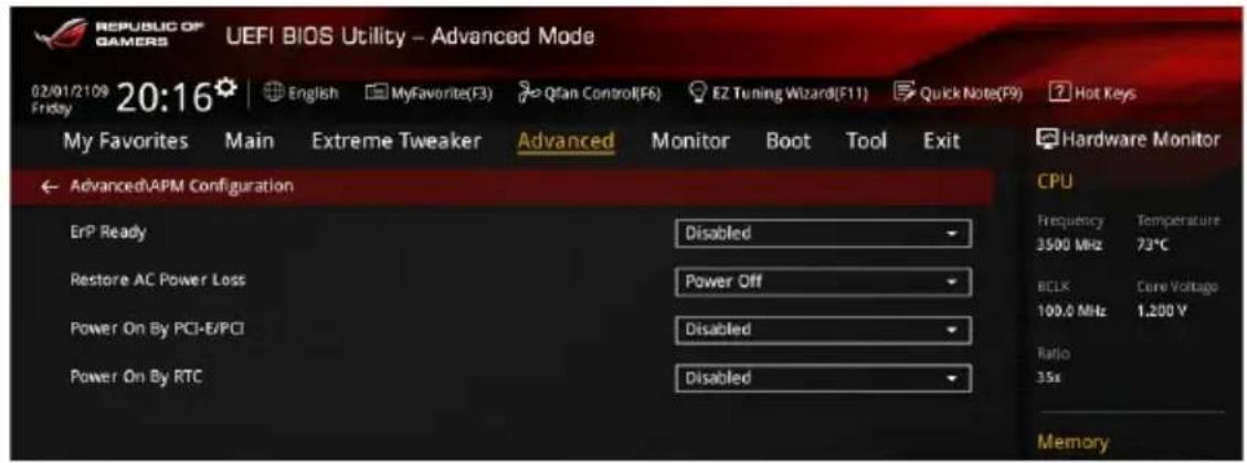 ASUS ROG Maximus VIII Formula - APM Configuration (Gestion d'alimentation avancée) - 1