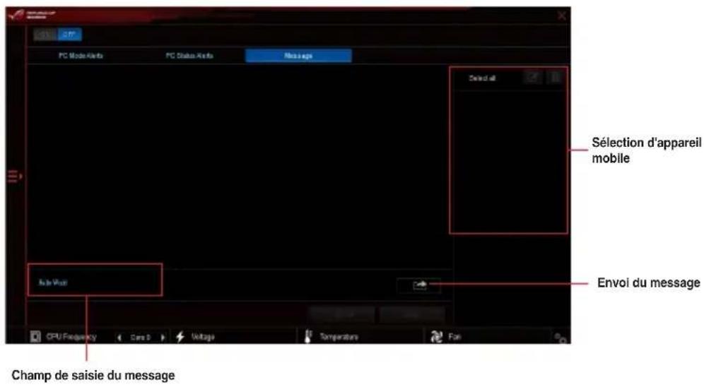 ASUS ROG Maximus VIII Formula - Envoyer des messages sur un apparéil mobile - 2