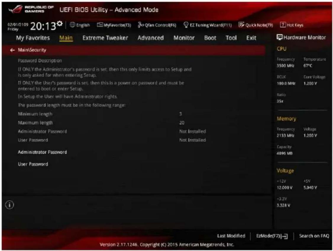 ASUS ROG Maximus VIII Formula - Security (Securité) - 1