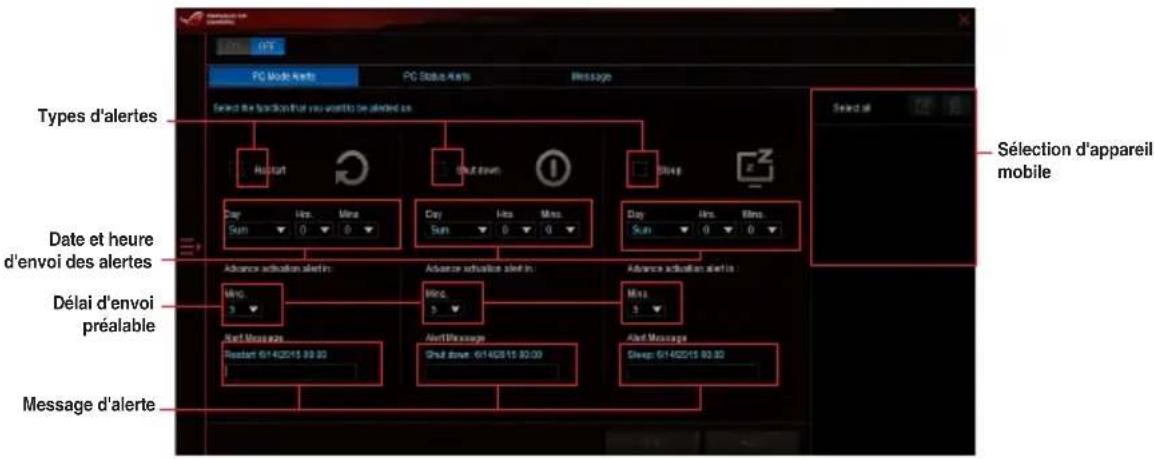 ASUS ROG Maximus VIII Formula - Configurer l'envoi de notifications d'alertes système sur votre ordinateur - 1