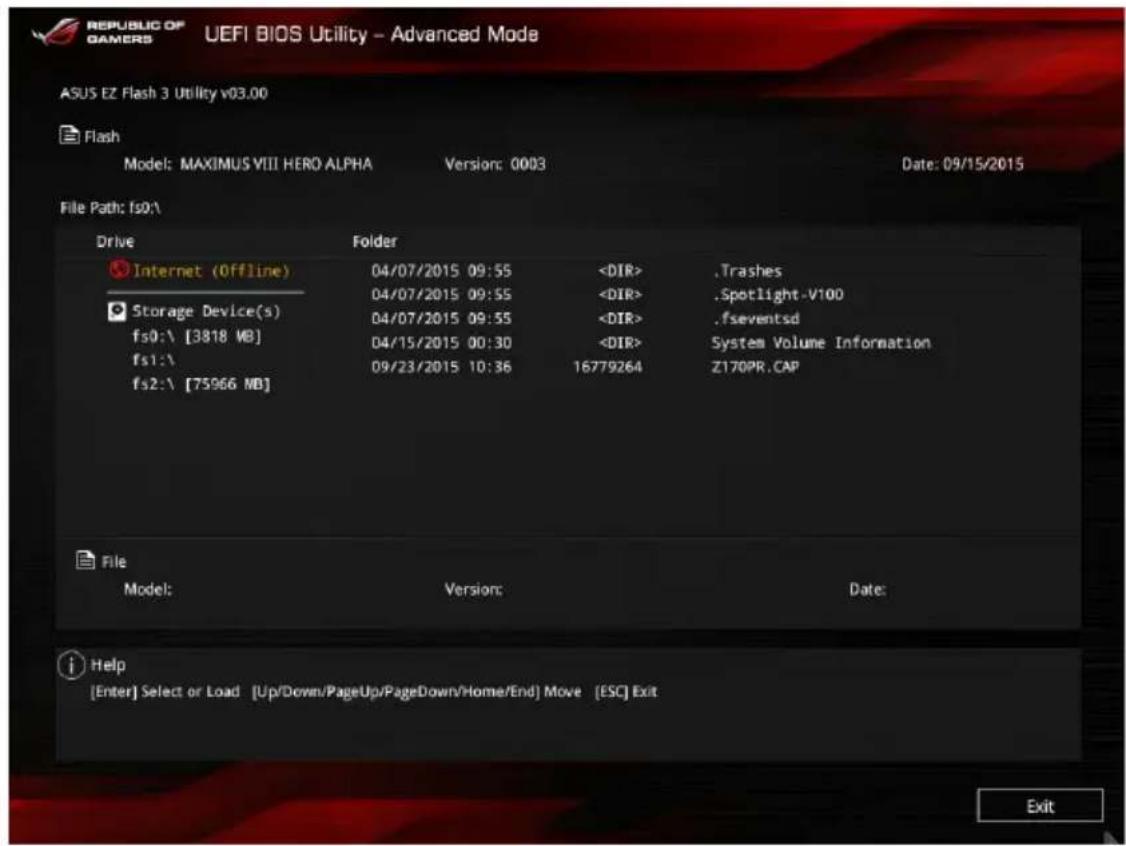 ASUS ROG Maximus VIII Formula - PourmettreàjourleBIOSavecEZFlash3： - 1