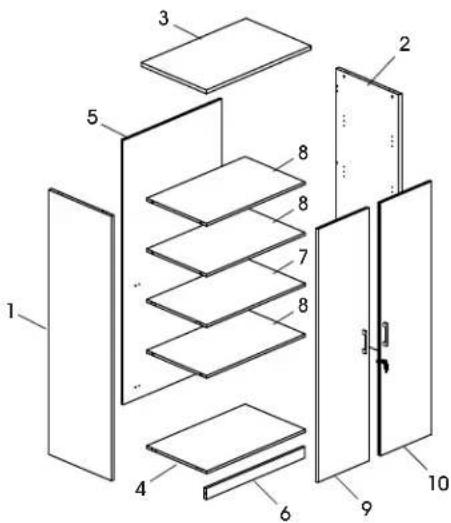 Uline H-10296 - PARTES - 1
