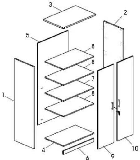Uline H-10296 - PIÈCES - 1